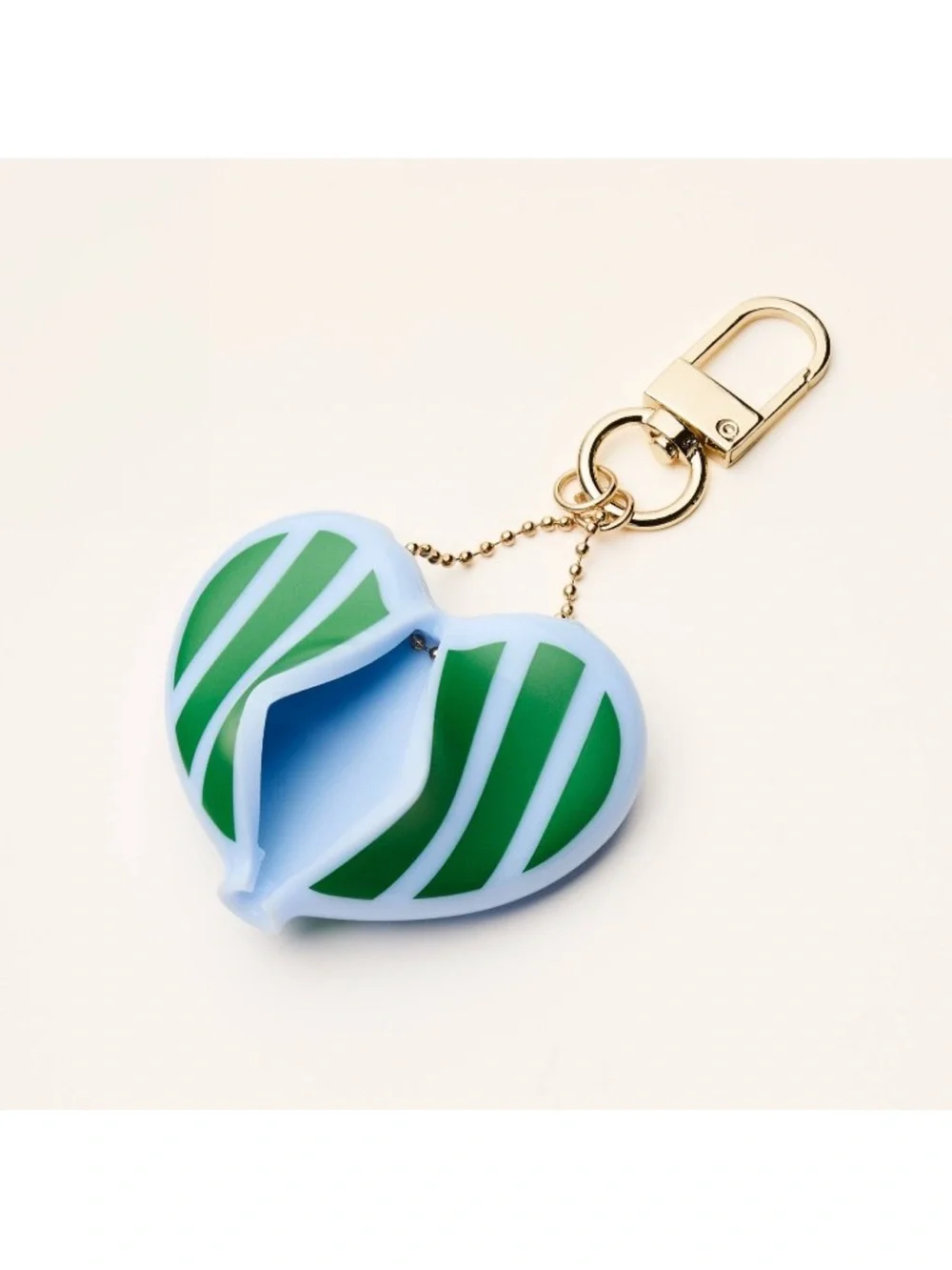 NWT Striped Heart Coin Purse Bag Charm Keychain from kate spade new york x Targe